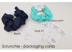 Packaging, Scrunchie Display CARDS (S1) - 4.5x9.5 cm - Pack of 30
